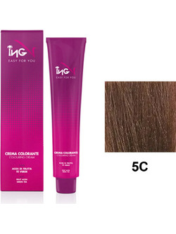 ING Colouring Cream 5C Καστανό Ανοιχτό Μαρόν Γλασέ Μόνιμη Βαφή Μαλλιών 100ml
