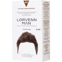 Lorvenn Color Pure Men 50 Καστανό Μεσαίο Ανδρική Ημιμόνιμη Βαφή Μαλλιών Χωρίς Αμμωνία 40ml