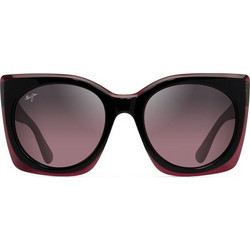 Maui Jim Pakalana 855 09 Γυναικεία Γυαλιά Ηλίου Oversized Κοκάλινα Μαύρα με Μαύρο Polarized Φακό