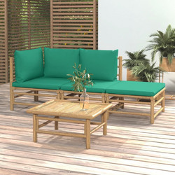 vidaXL Σετ Σαλόνι Κήπου Bamboo 4τμχ Μπεζ 3155144