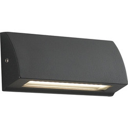 Φωτιστικό Κήπου Απλίκα Shelby LED 4W 3000K/4000K 445Lm Αλουμίνιο Ανθρακί Intec