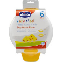 Chicco Easy Meal Stay Warm Plate Yellow