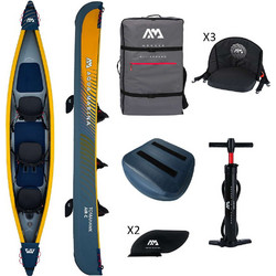 Aqua Marina Tomahawk III Air-C Φουσκωτό Kayak 2 Ατόμων Πορτοκαλί Navy Μπλε 28360
