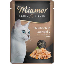 Finnern Miamor Feine Filets Adult with Tuna & Salmon in Jelly 100gr