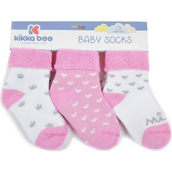 Βρεφικό Σετ Καλτσάκια 3 Ζεύγη Thermal Girls Pink -Ροζ- 31110020007