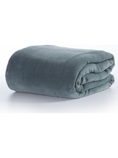 Κουβέρτα Fleece Υπέρδιπλη Cosy Dusty Blue 220x240 Nef-Nef - Nef - Nef Homeware