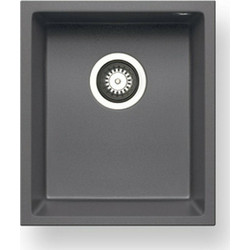 Pyramis Pyragranite Tetragon Υποκαθήμενος Νεροχύτης Γρανίτη Ματ Iron Grey 34X40cm 070065811