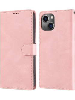 Apple iPhone 15 PLUS ΘΗΚΗ BOOK STYLE SMART ΜΑΓΝΗΤΙΚΗ -ΑΝΟΙΧΤΟ ΡΟΖΕ