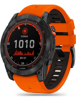 Tech-Protect Iconband Pro Λουράκι Σιλικόνης Orange / Black (Garmin Fenix 3HR / 5X / 5X Plus / 6X / 6X Pro)