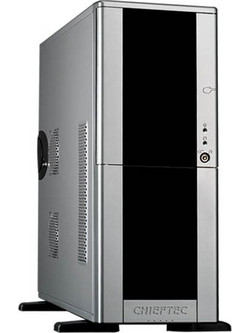 Chieftec LCX-01SLSLB Silver Midi Tower Κουτί Υπολογιστή