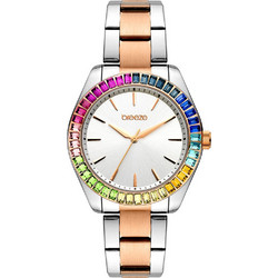 Breeze Prismatic Γυναικείο Ρολόι με Ασημί Μεταλλικό Μπρασελέ 712411.1