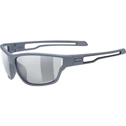 Uvex Sportstyle 806 Grey Ανδρικά Γυαλιά Ηλίου Ορθογώνια Κοκάλινα Γκρι με Γκρι Polarized Φακό