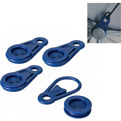 Awning and tarpaulin clamps set Bensontools Κούμπωμα Μπλε x6 O 0,44 x 8,3 cm