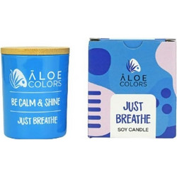 Aloe Colors Αρωματικό Κερί Χώρου Just Breathe Soy Candle, 150gr