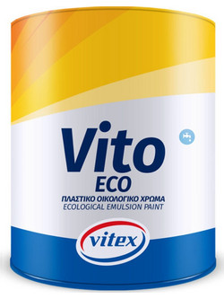 Vitex Vito Eco Οικολογικό Πλαστικό Χρώμα Εσωτερικού Χώρου Λευκό 0.75lt