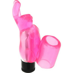 Seven Creations Rabbit Finger Sleeve Δονητής Δακτύλου Ροζ