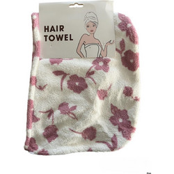 Μαγική Πετσέτα Hair Towel flowers lila