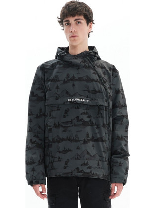 Basehit Ανδρικό Μπουφάν Χειμωνιάτικο Pullover Χακί 222.BM10.62