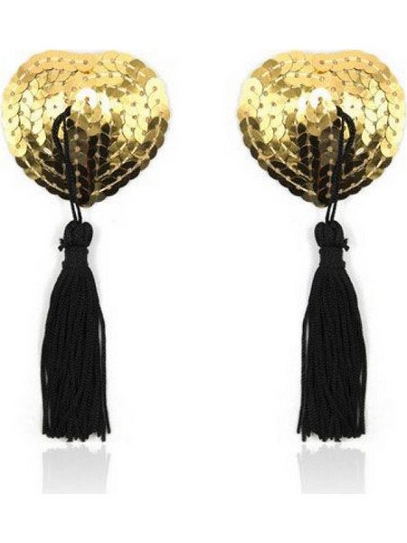 Διακοσμητικά Θηλών Με Παγιέτα - Toyz4Lovers Shine Nipple Tassels Gold