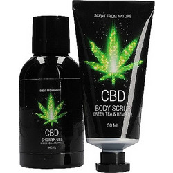 Σετ Περιποίησης Μπάνιου Με Κάνναβη - CBD Bath & Shower Travel Set Green Tea Hemp Oil