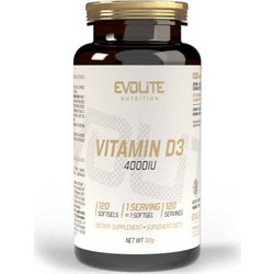 Evolite Vitamin D3 4000iu 120 Μαλακές Κάψουλες
