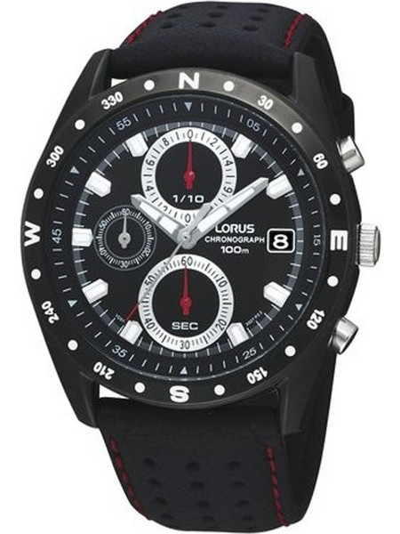 LORUS Βlack Leather Strap RM375BX-8