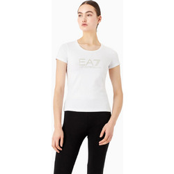 EA7 ARMANI T-SHIRT ΜΠΛΟΥΖΑ ΓΥΝΑΙΚΕΙΑ - ΛΕΥΚΟ - 8NTT66TJFKZ