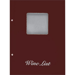 Next wine list με παράθυρο basic μπορντώ 23,5x32εκ