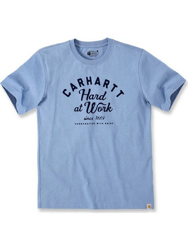 Carhartt Μπλούζα Κοντομάνικη Hard at work t-shirt skystone heather