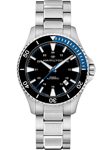 Hamilton Khaki Navy Ανδρικό Ρολόι Αυτόματο με Ασημί Μεταλλικό Μπρασελέ H82315131