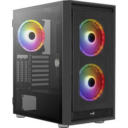Aerocool Graphite ARGB V2 Black Gaming Midi Tower Κουτί Υπολογιστή με Πλαϊνό Παράθυρο