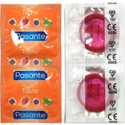 Pasante Strawberry Flavour Προφυλακτικά με Γεύσεις 144τμχ