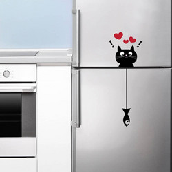 Αυτοκόλλητα Τοίχου Ango Cat & Fish 59002