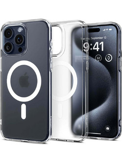 Spigen Ultra Hybrid Mag MagSafe Back Cover Frost Clear (iPhone 15 Pro)