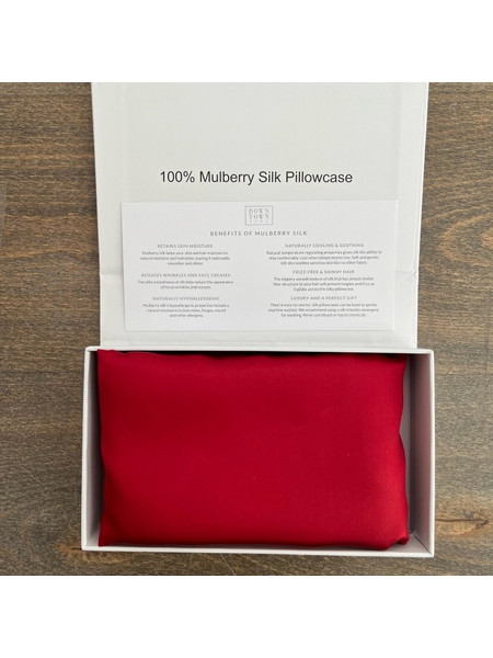 ΜΑΞΙΛΑΡΟΘΗΚΗ 100% MULBERRY SILK 50X76 RED