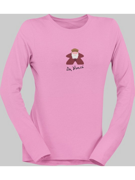 Da Vinci Meeple μακρυμάνικο w T-shirt - ORCHID PINK