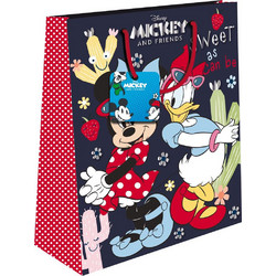 Σακούλα Δώρου Χάρτινη 26x12x32εκ Disney Mickey/Minnie με Foil Luna (563946)