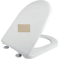 Elvit 0017 Καπάκι Λεκάνης D-Shape από Βακελίτη Μπεζ 47x35.5cm 0017-BEIGE