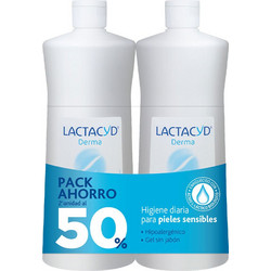Lactacyd Derma Αφρόλουτρο σε Gel για Ευαίσθητο Δέρμα 2x1lt