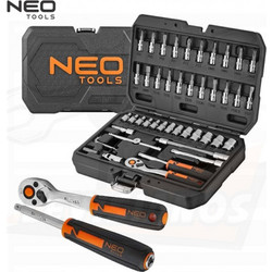 NEO TOOLS 10-004 ΣΕΤ ΚΑΣΤΑΝΙΑ ME ΚΑΡΥΔΑΚΙΑ 1/4'' 46ΤΜΧ