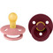 BIBS Colour Πιπίλες Καουτσούκ 0m+ Dusty Pink Elderberry 2τμχ