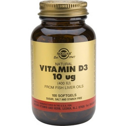 Solgar D3 400iu 100 Μαλακές Κάψουλες