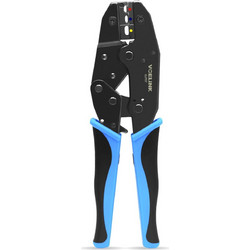 VCELINK Crimping Pliers with Ratchet Function for Insulated Cable Lugs, Crimping Pliers, Crimping Pliers Between 0.5 - 6.0 mm (GJ707)