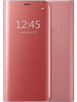 Θήκη Clear View Book για Xiaomi Mi A3 - Ροζ Χρυσό