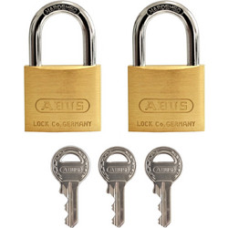 ABUS 84/40 TWINS Λουκέτο Ορειχάλκινο 2τμχ 40mm