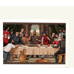 Αφίσα , Pyramid Poster, The Last Supper Of Hip Hop 61x91,5εκ Κορνίζα Ξύλινη Σε 10 Χρώματα Με Ακρυλικό Τζάμι Άθραυστο K29+PP35358