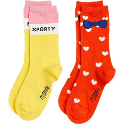 MINI RODINI Sporty 2-pack socks (2426012100 TYPE) Multicolor Κορίτσι Collection SU24