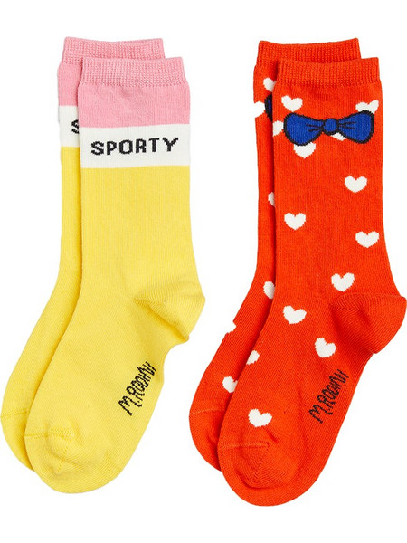 MINI RODINI Sporty 2-pack socks (2426012100 TYPE) Multicolor Κορίτσι Collection SU24
