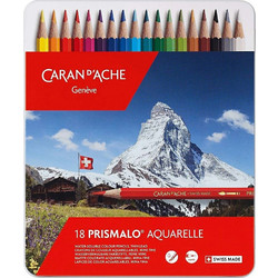 Caran d'Ache Prismalo Aquarelle Κασετίνα Ξυλομπογιές Ακουαρέλας Σετ 18τμχ