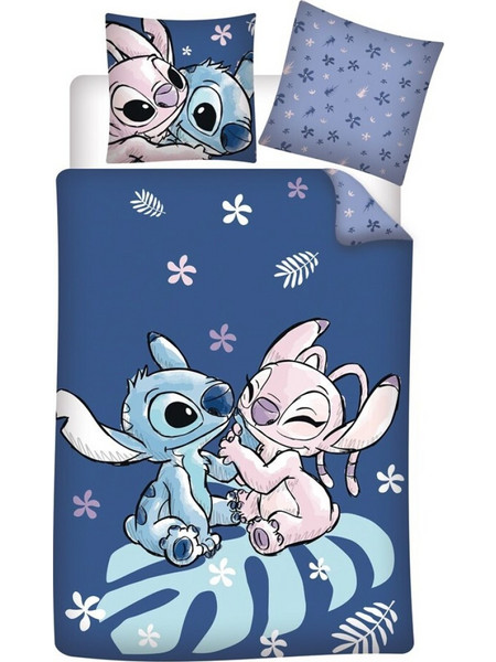 Σετ Παπλωματοθήκη 140Χ200 + Μαξιλαροθήκη 65Χ65 Stitch + Angel 50/50 Cot/Pol AYM-057STITCH-DVP